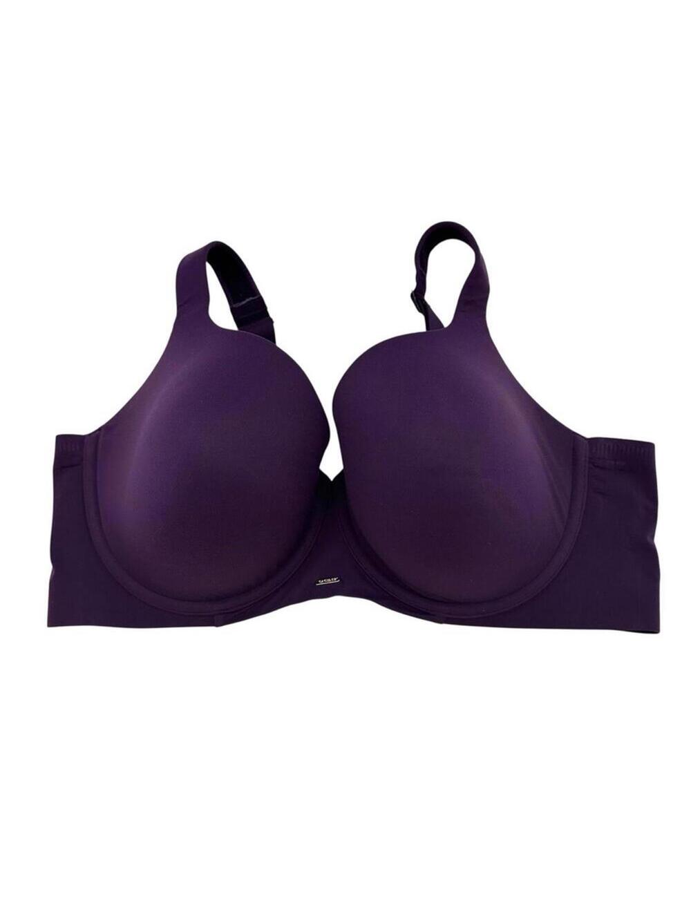 Cacique Women’s Lightly Lined Balconette Purple Bra Size 42DDD